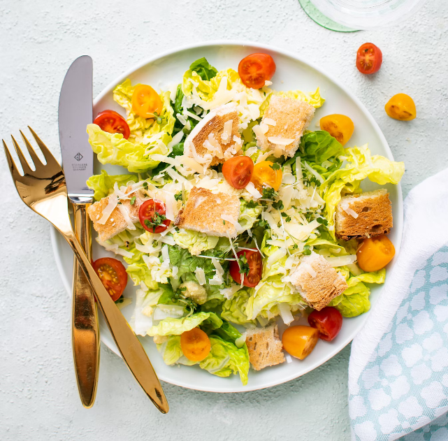 Fresh colorful salad bowl